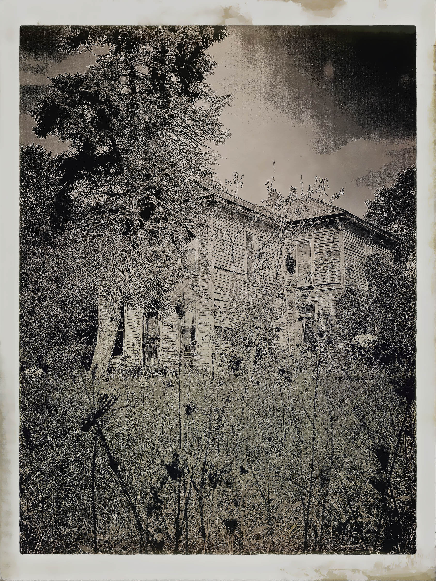 Abandoned Farm House in the Corn Indiana Fine art Photography by Wick Beavers Photographer NYC LA Paris London