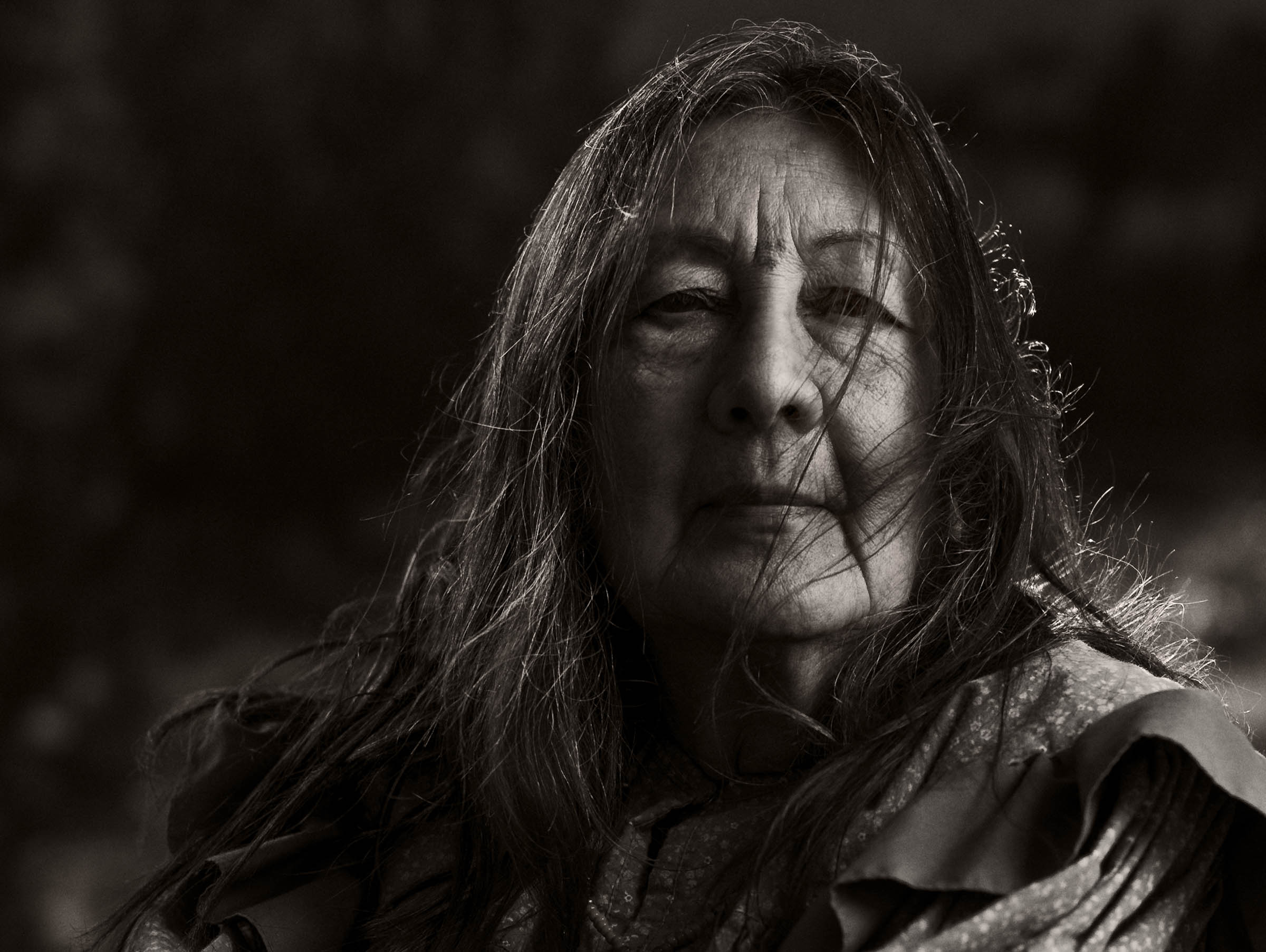 Francesca, Chiricahua Apache Elder, San Lorenzo, NM, Portrait by Wick Beavers