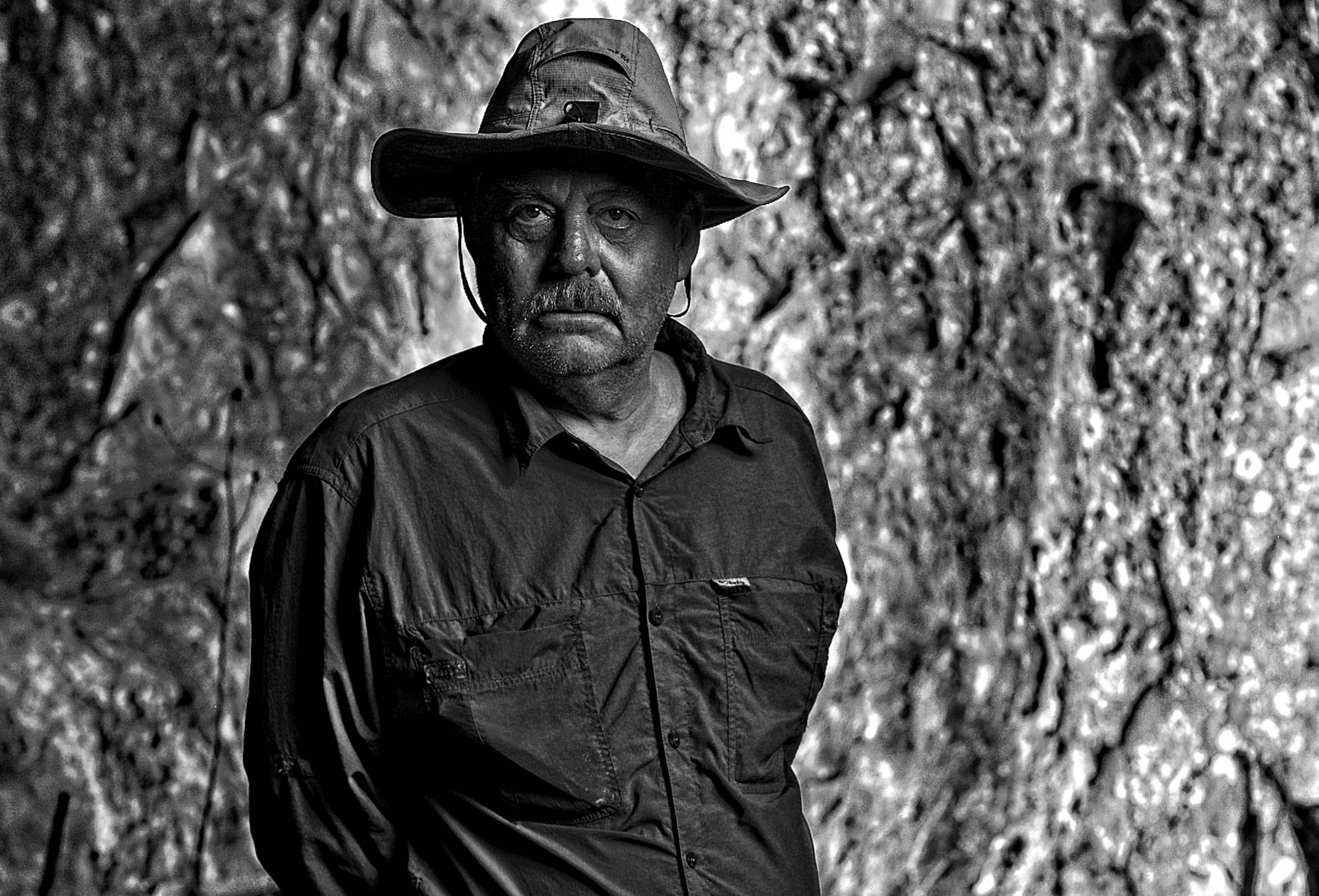 Hans, Night time Portrait in the Gila wilderness, Wick Beavers NYC Portraits