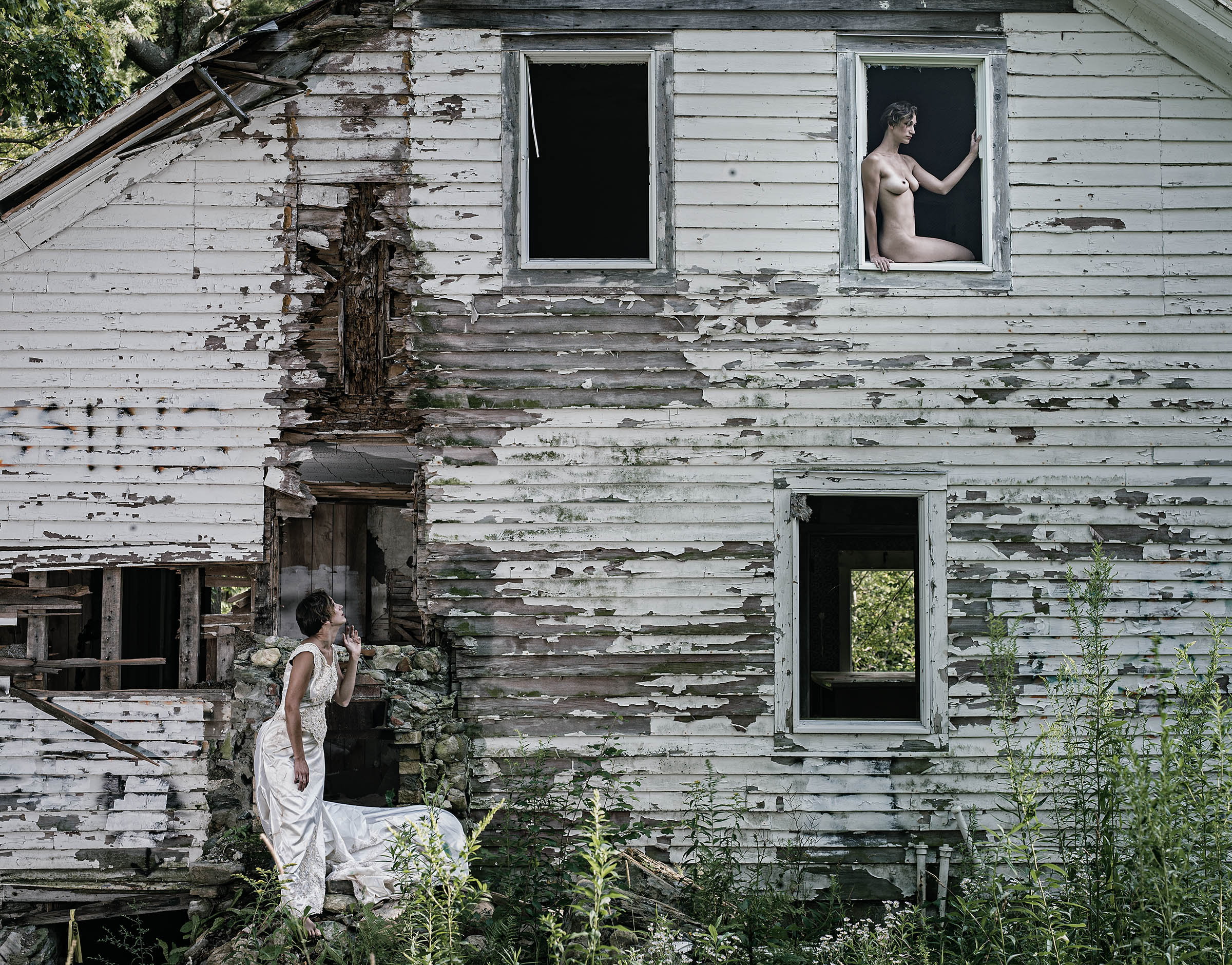 Lianne wedding Day Abandoned Berkshire Farmhouse Wick Beavers Photographer NYC best conceptual Portrait Photography