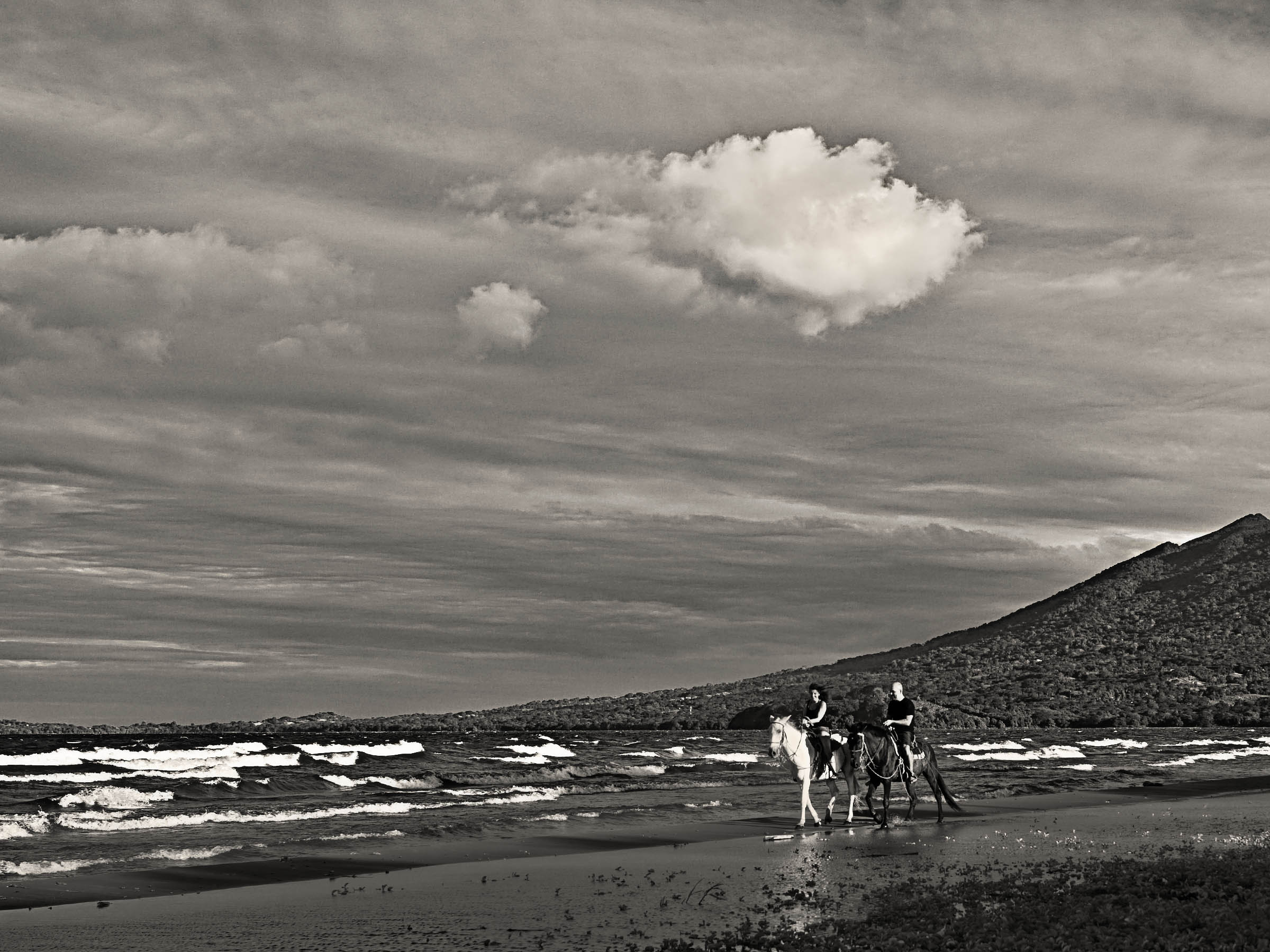 Lovers horseback riding on Isla Ometeppe NicaraguaPortrait by Best Portraits in NYC LA Chicago and Tucson Silver City and Vegas Wick Beavers Photographer