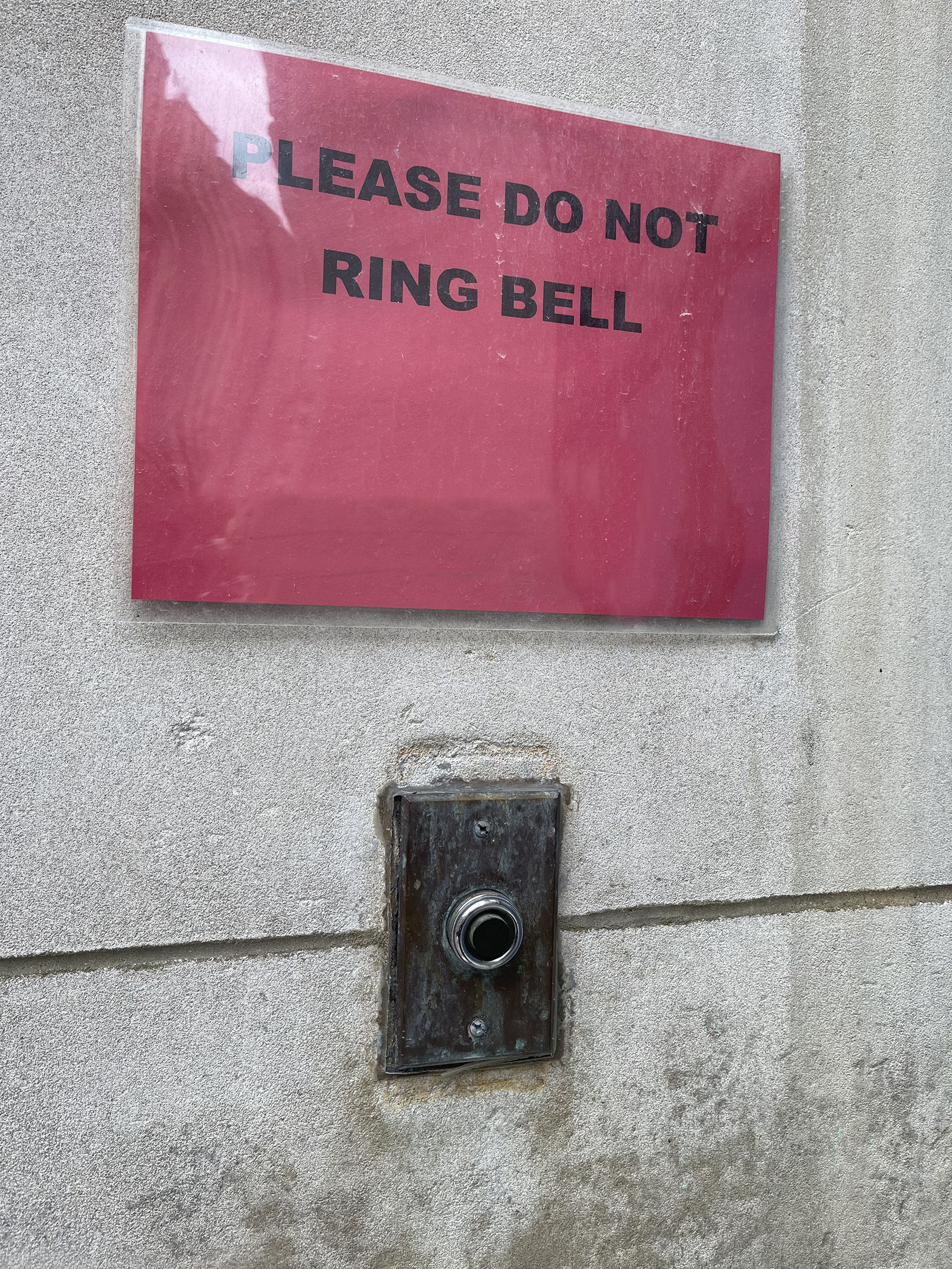 Please do not ring bell oh no Please do Wick Beavers Best Photographer NYC