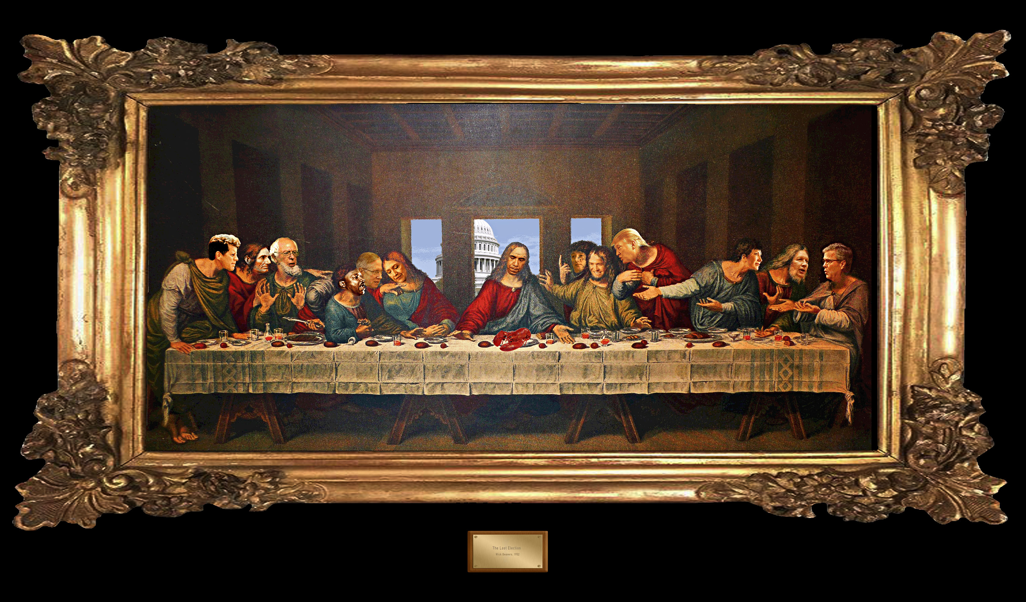 The Last Election, a Last Supper of sorts for America, NOT MY PORTRAITS