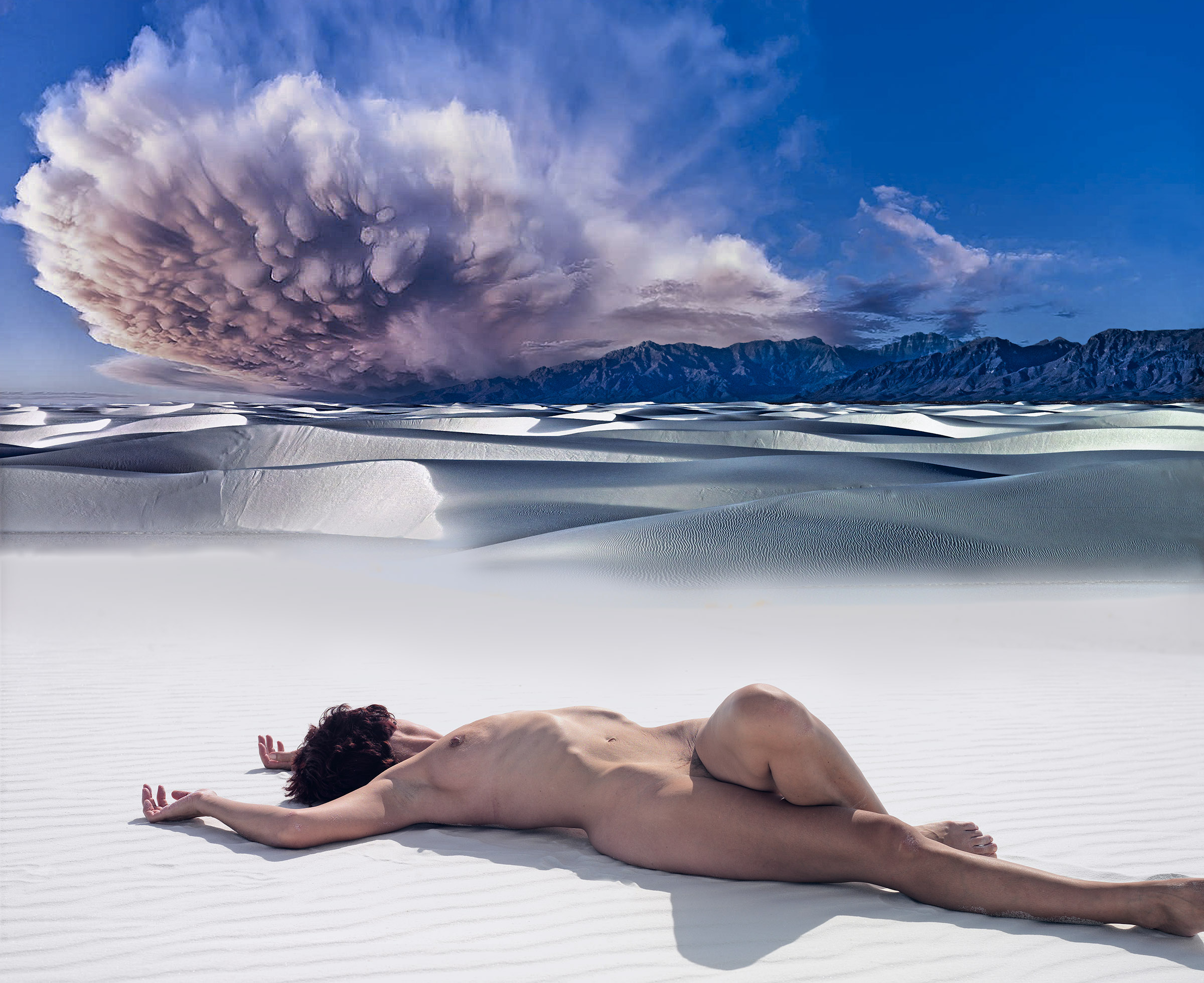 Ed Weston Polygraph, White Sands Nude, Alamogordo, New Mexico, Wick Beavers Fine Art Photography